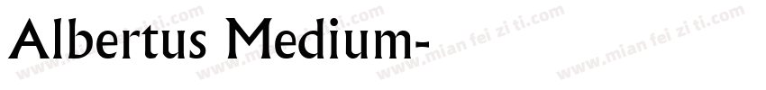 Albertus Medium字体转换